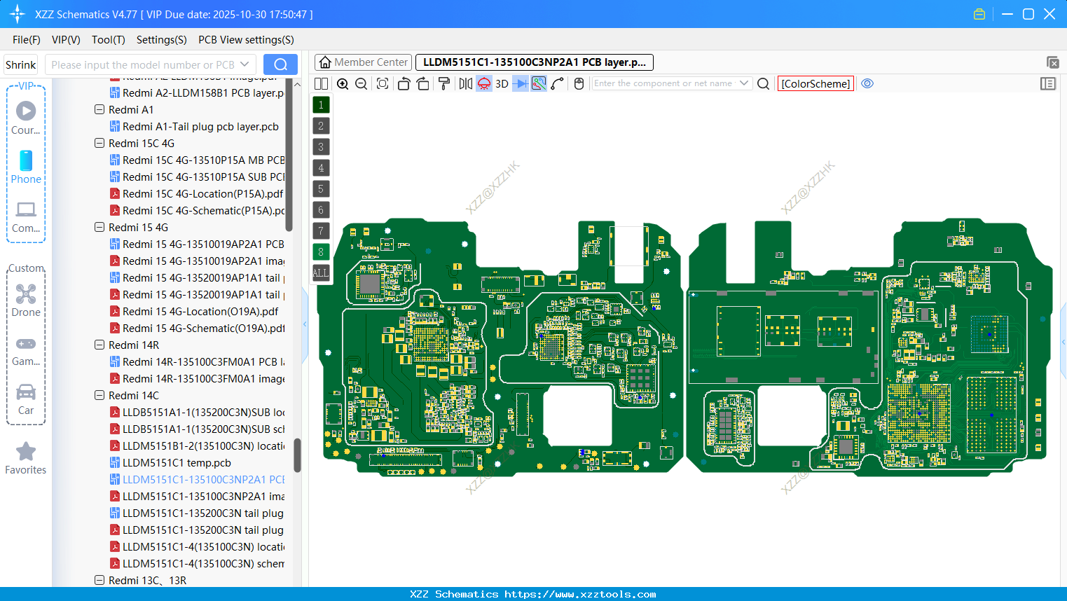 Xiaomi Redmi LLDM5151C1-135100C3NP2A1 PCB Layer